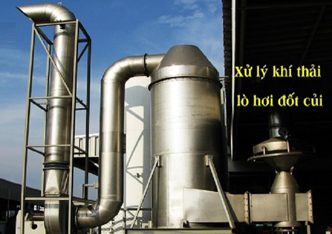 Xử lý khí thải lò hơi đốt củi - Công Ty Cổ Phần Công Nghệ Môi Trường Xử Lý Nước Hùng Thái